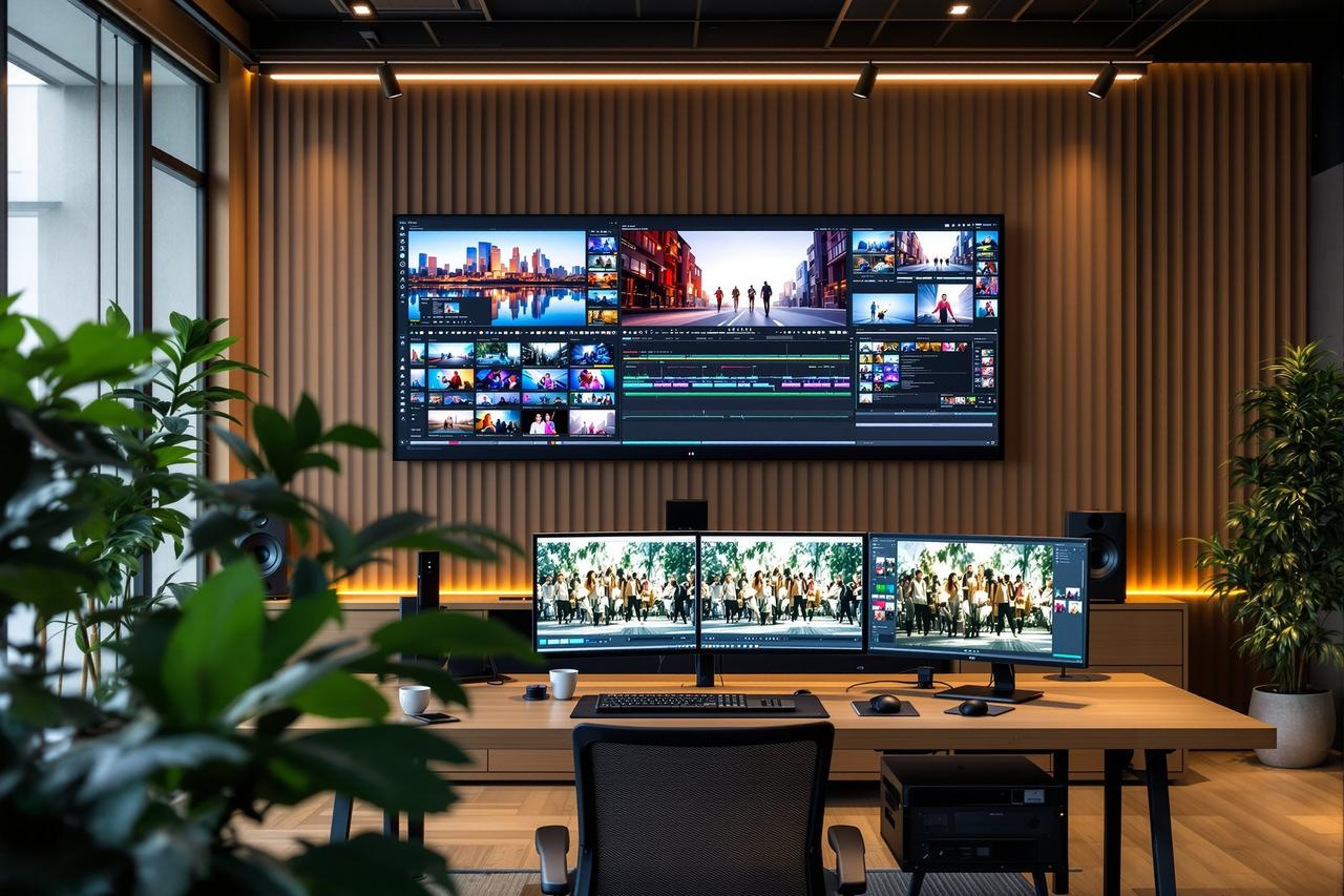 迅雷影院公司环境——现代化后期制作工作室